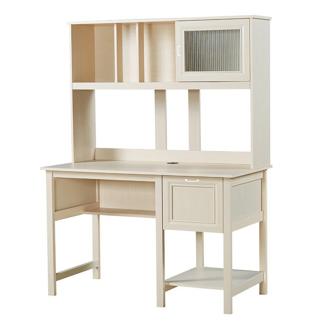 Ansel 47 inches Writing Desk With Hutch Writing Desk, ANTIQUE WHITE, hi-res image number null