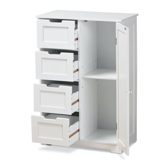 Bauer Wood 4-Drawer Bathroom Storage Cabinet Furniture, , on-hover image number null
