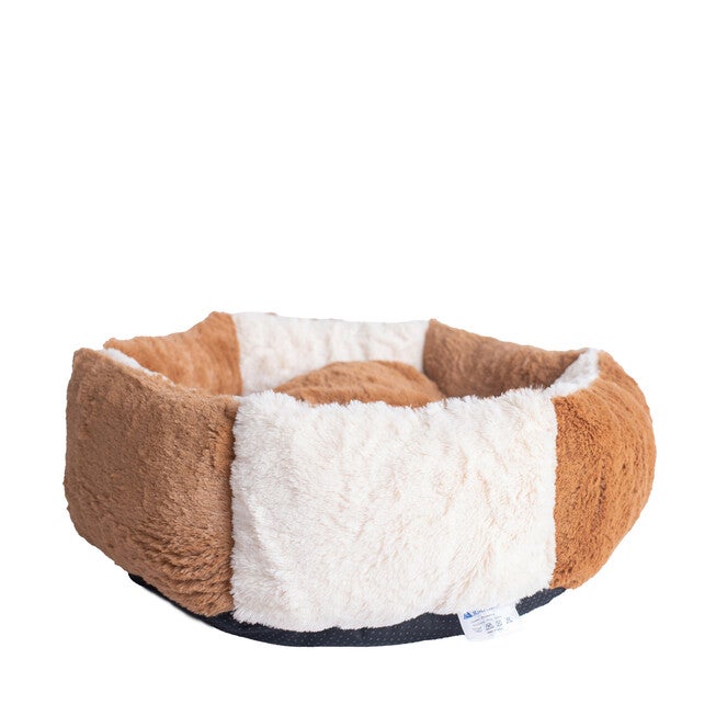 Dog, Cat Cat Extra Small Pet Bed, Brown/Ivory, , on-hover image number 1