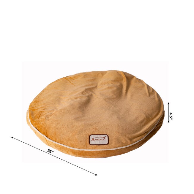 Poly Fill Dog Cushion Bed Pad, Earth Brown, , alternate image number null