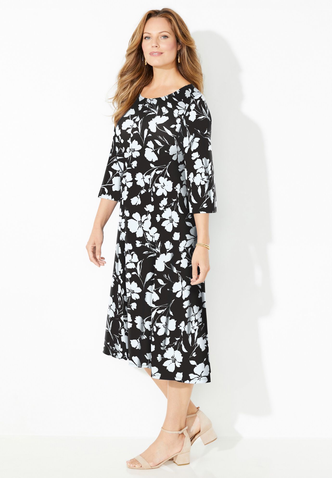 Strawbridge Fit & Flare Dress, , on-hover image number 1