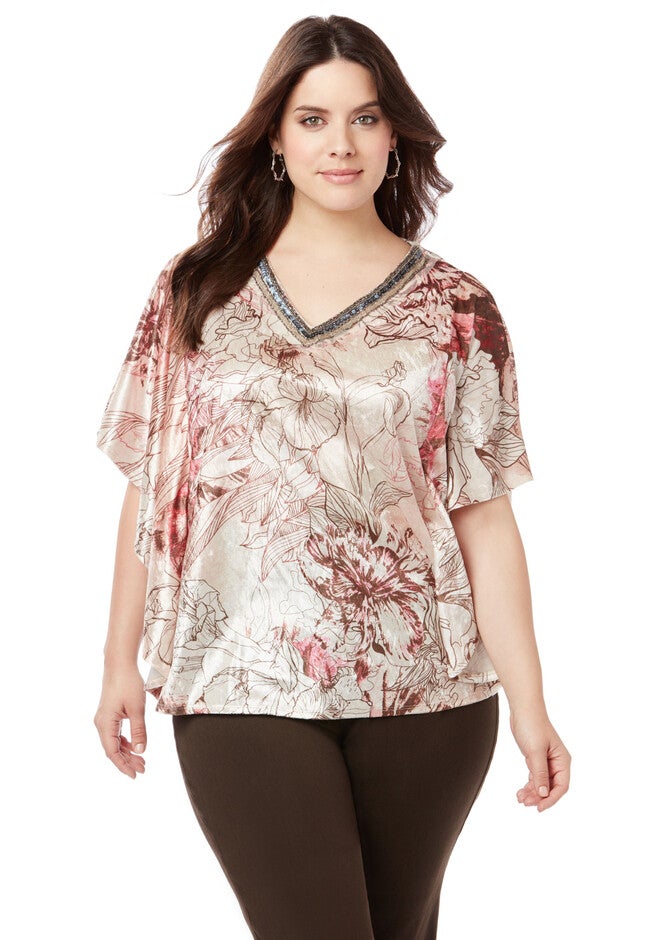 Blushing Bouquet Top, PINK, hi-res image number null