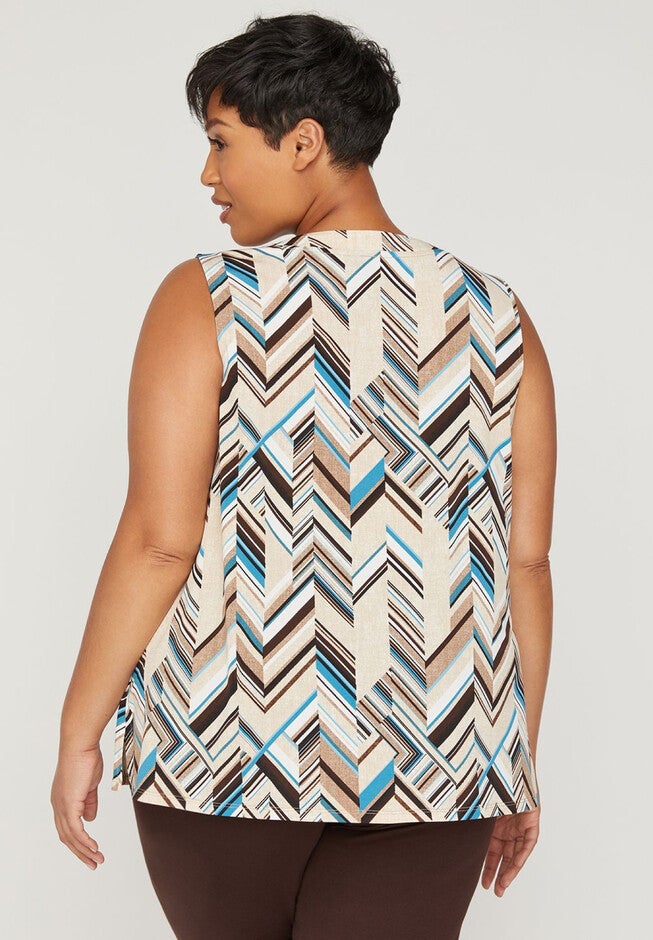 AnyWear Total Ease Pleated Tank, , on-hover image number null