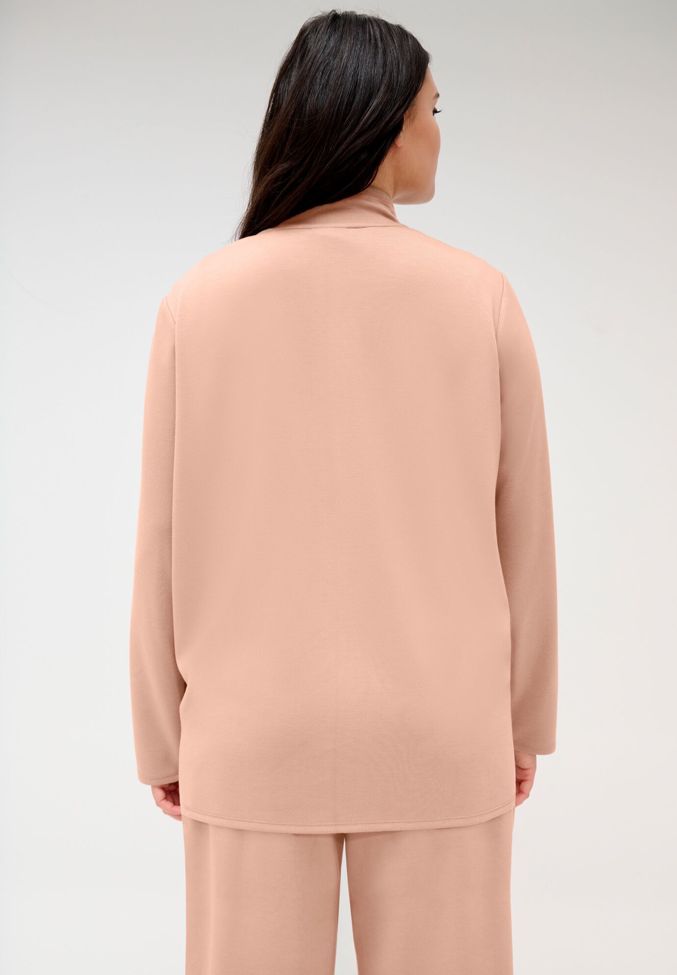 Refined Scuba Jacket, CAMEL IVORY, on-hover image number 1