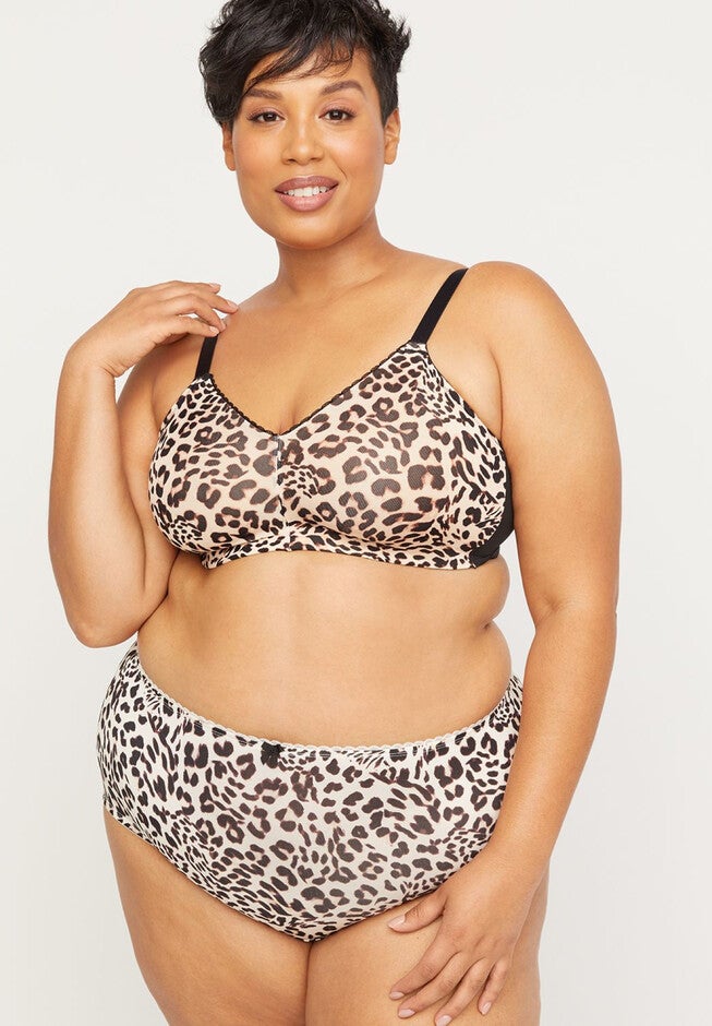 Smooth Comfort No-Wire Bra, NEUTRAL ANIMAL, hi-res image number 0
