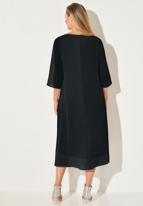 Midnight Dazzle Mesh Flyaway Dress, , on-hover image number null