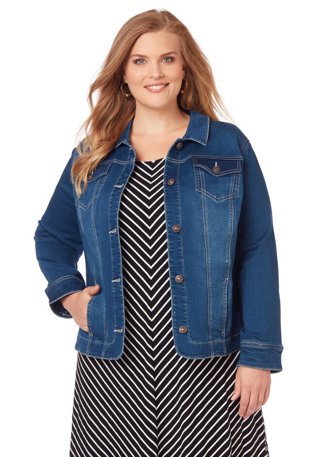 Modern Denim Jacket, SYNERGY WASH, hi-res image number null