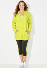 Active Slub Zip-front Hoodie Jacket, SAFETY YELLOW, hi-res image number null
