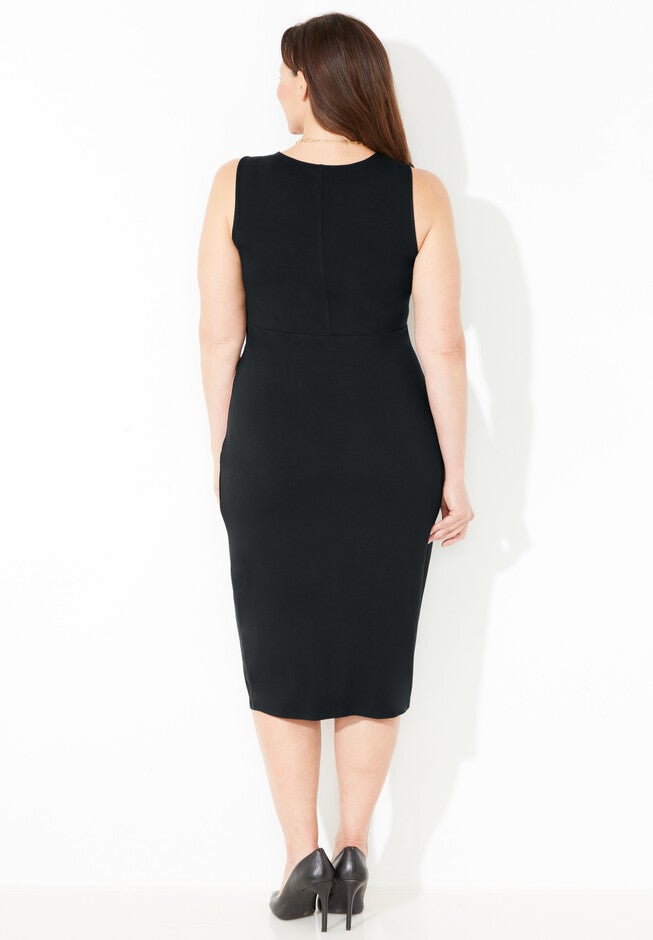 Curvy Collection Colorblock Dress, , on-hover image number 1
