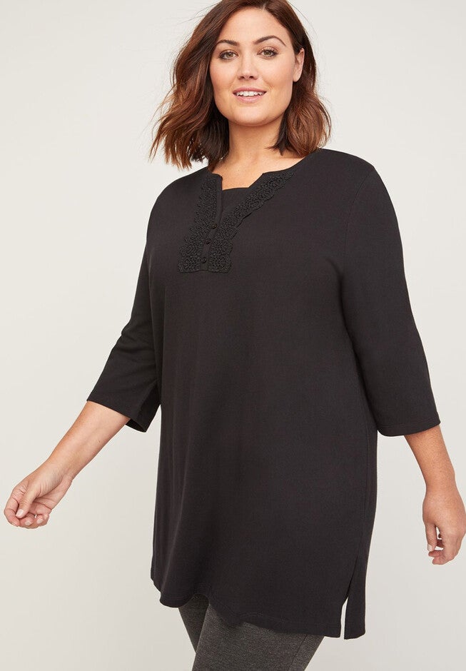 Easy Fit Splendor Tee, BLACK, hi-res image number null