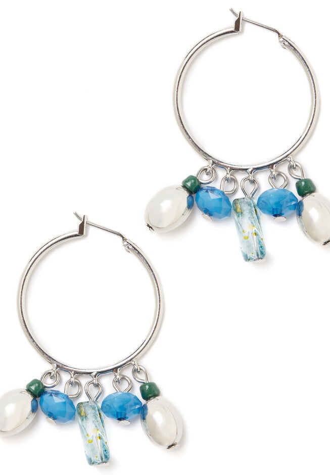 Mirror Shine Hoop Earrings, JASPER, hi-res image number null