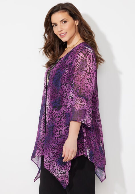 Seasonless Cascade Kimono, , alternate image number null