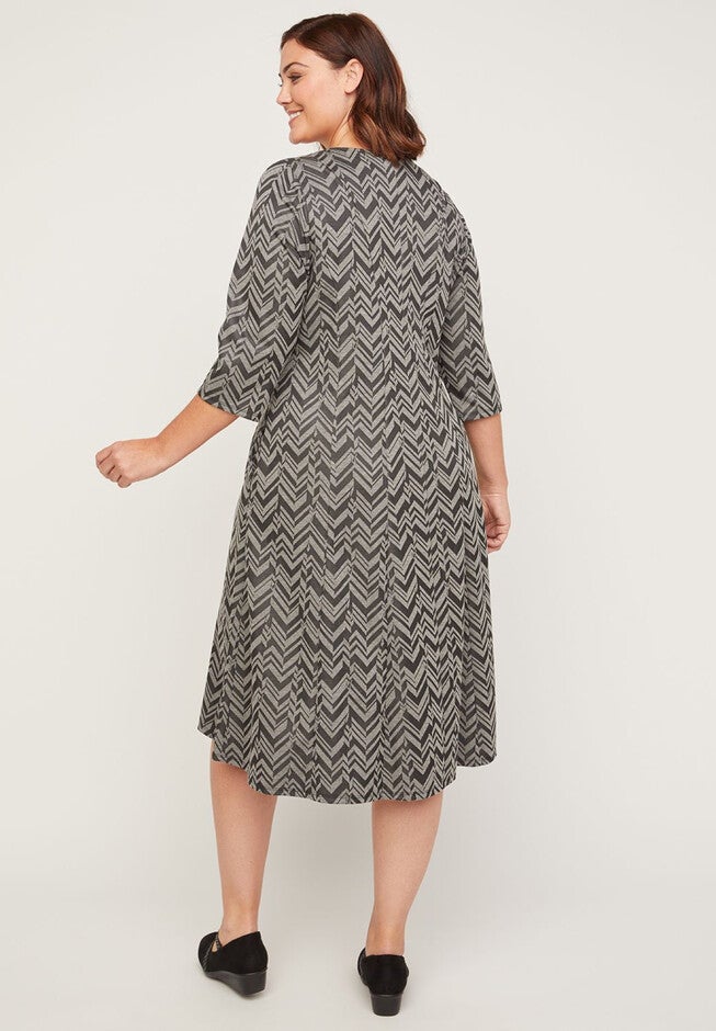 Chevron Pine Dress (With Pockets), , on-hover image number 1