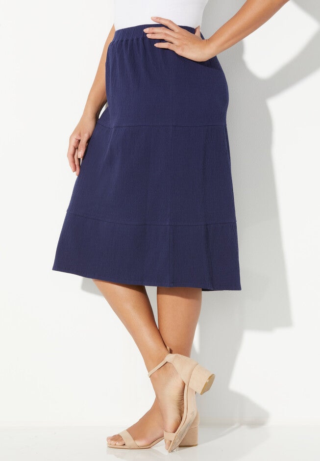 Tiered Gauze Skirt | Catherines