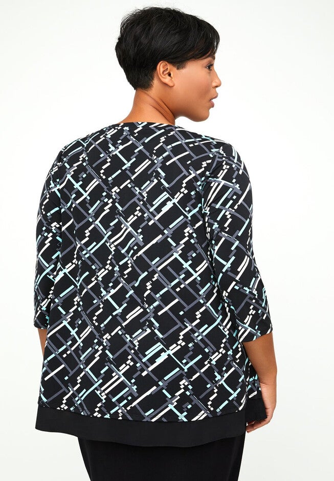 AnyWear Midnight Geo Tunic, , on-hover image number null