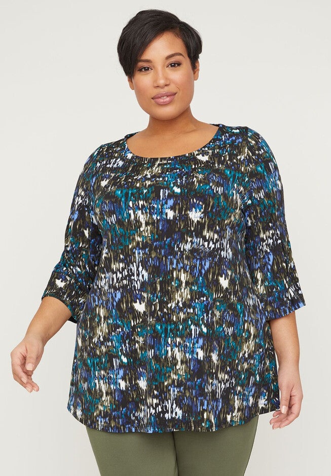 AnyWear Brushstroke Top, ABSTRACT, hi-res image number null
