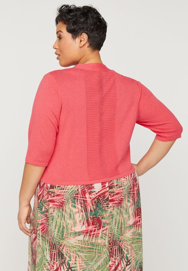 Ribbed Stitch Shrug, , on-hover image number 1