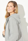 Sweater Fleece Coat with Sherpa Lined Hood, , alternate image number null