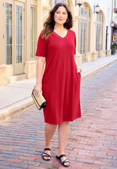 Suprema® Crochet-Detail T-Shirt Dress