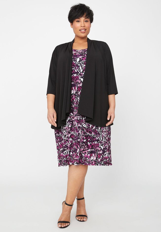 Galleria Jacket Dress, DEEP AZALEA, hi-res image number null