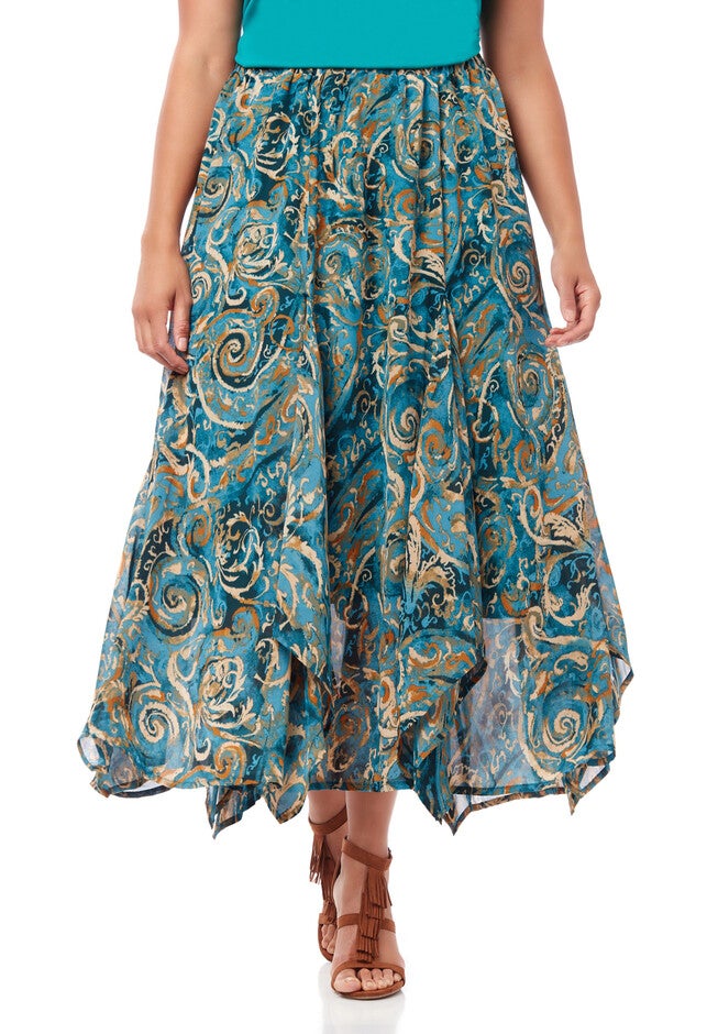 Black Label Nouveau Paisley Skirt, JASPER, hi-res image number null