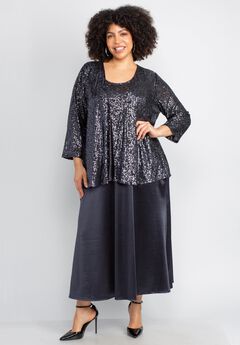 Plus Size Sequin Party Dresses