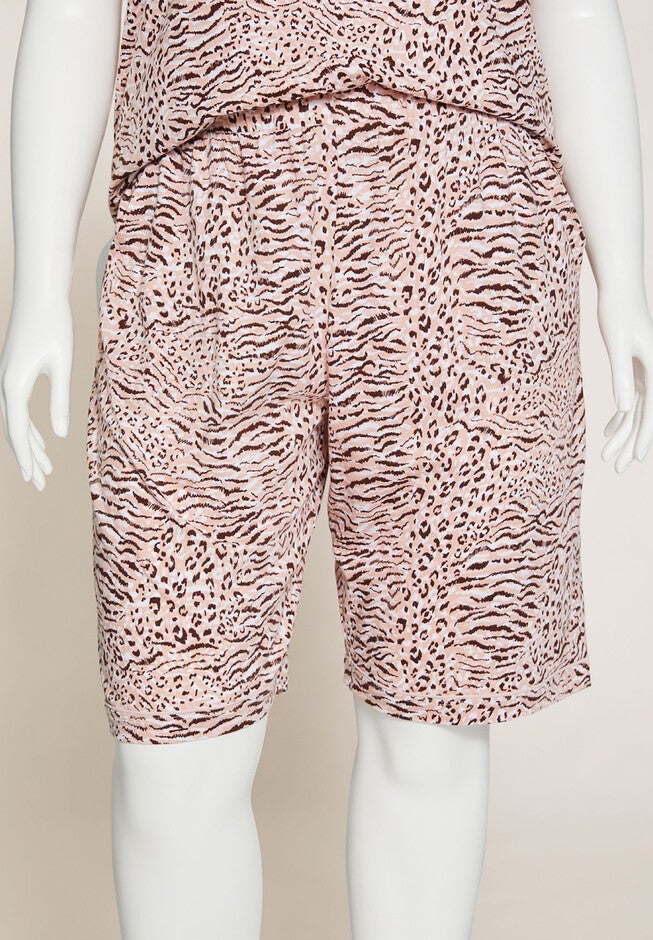 Animal Instinct Cotton Sleep Short, ANIMAL NEUTRAL, hi-res image number null