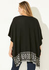 Border Print Ruana Wrap, , on-hover image number null
