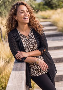 Shadowstripe Burnout Cardigan