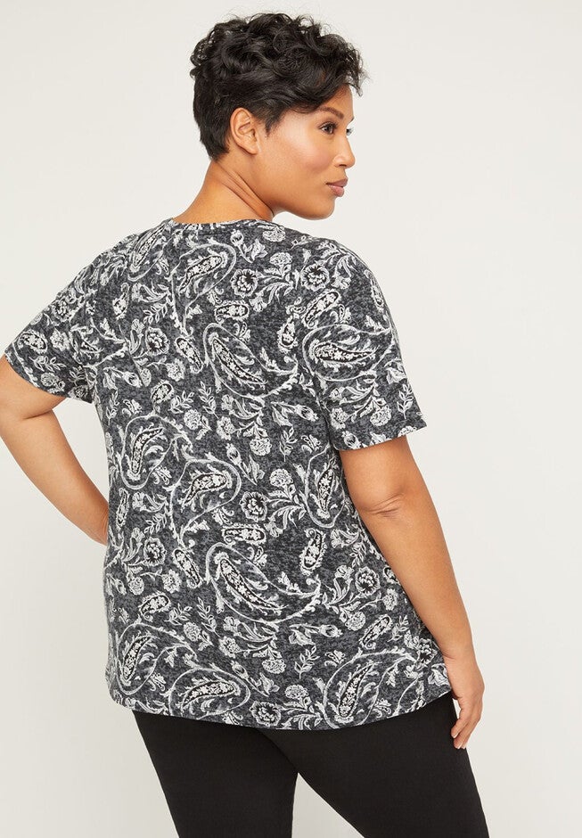 Kiawah Paisley Tee, , on-hover image number null