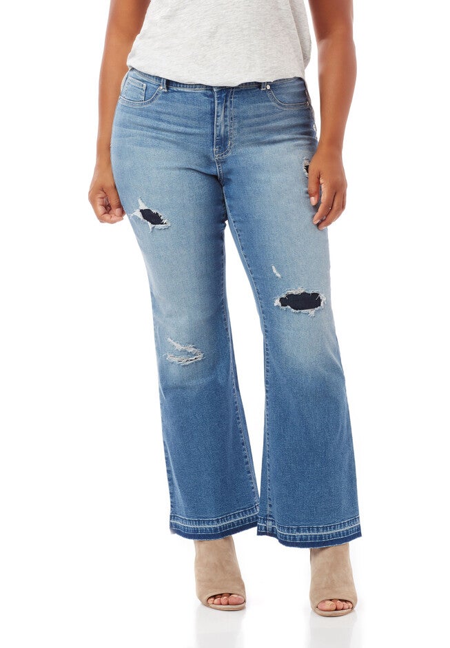 Deconstructed Bootcut Jean, COOL VISTA WASH, hi-res image number null