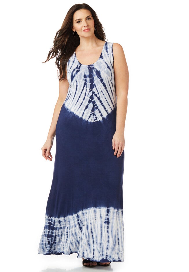 Captivating Tie-Dye Maxi, MARINER NAVY, hi-res image number null
