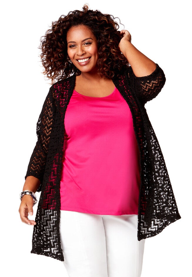 Wilshire Lace Cascade, BLACK, hi-res image number null