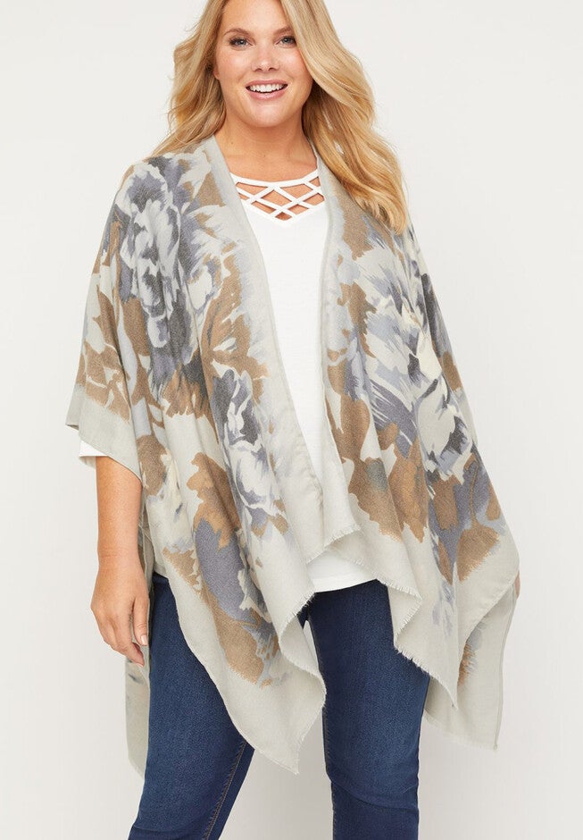 Rose Glow Kimono, GRAY, hi-res image number null