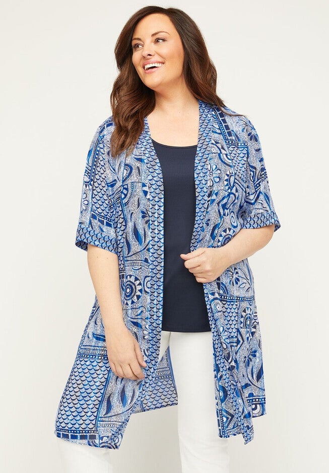 Oasis Cascade, MARINER NAVY BATIK PRINT, hi-res image number null