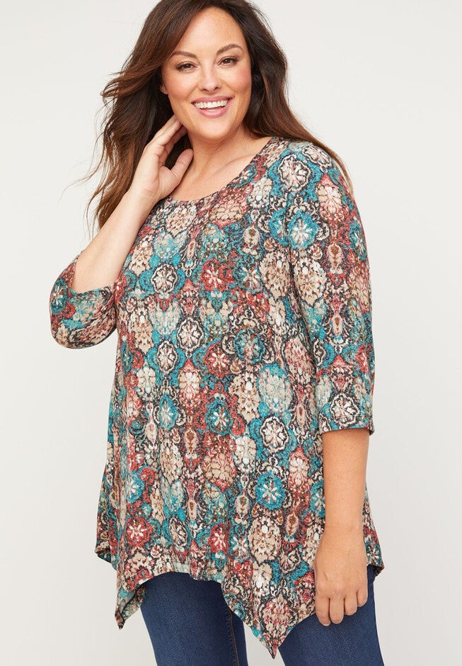 ComfySoft Islip Top, MEDALLION MULTI, hi-res image number null