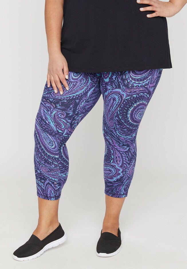 Paisley Capri Legging, MARINER NAVY PAISLEY, hi-res image number null