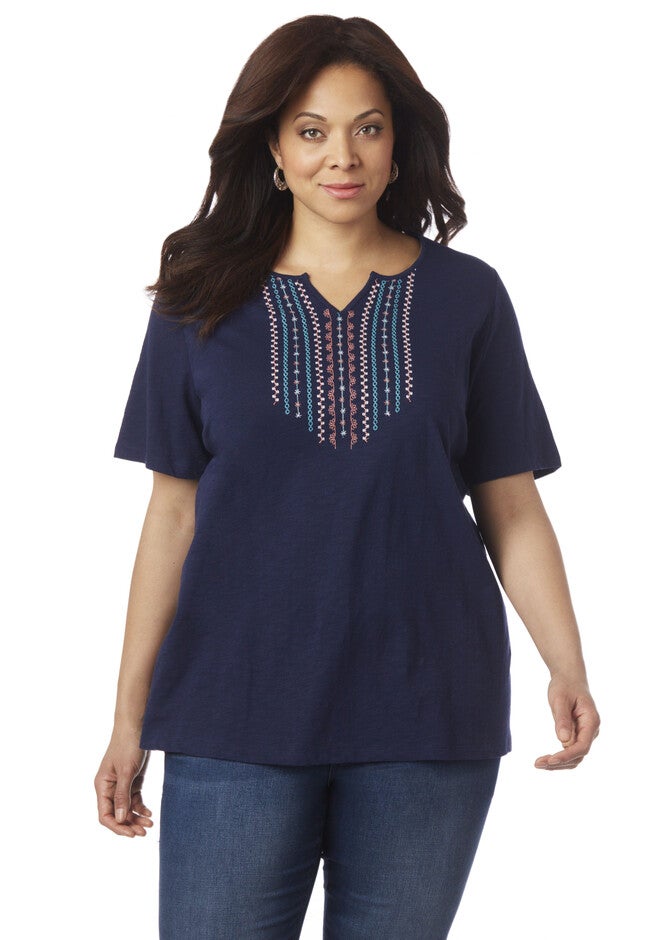 San Pedro Embroidered Tee, MARINER NAVY, hi-res image number null
