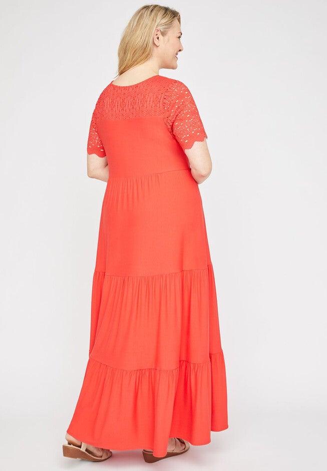 Promenade Tiered Maxi Dress, , on-hover image number 1