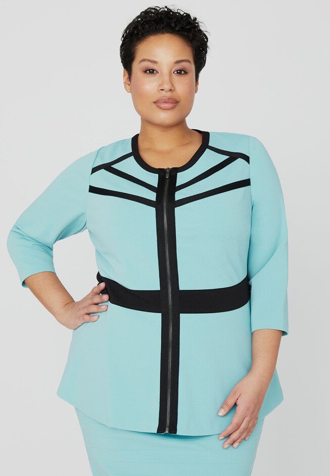Curvy Collection Cosmo Jacket, MARINE BLUE, hi-res image number 0