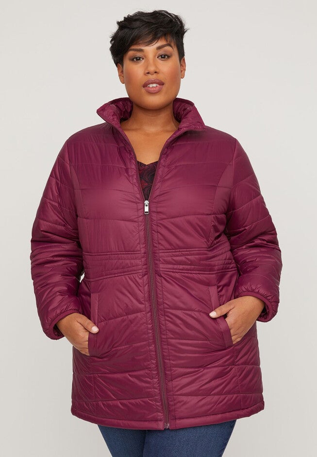 Packable Puffer Coat, VIOLET, hi-res image number 0