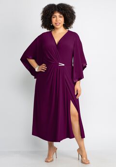 V-Neck Twist Maxi Dress