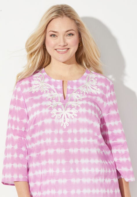 Soutache Trim Tunic, , alternate image number null