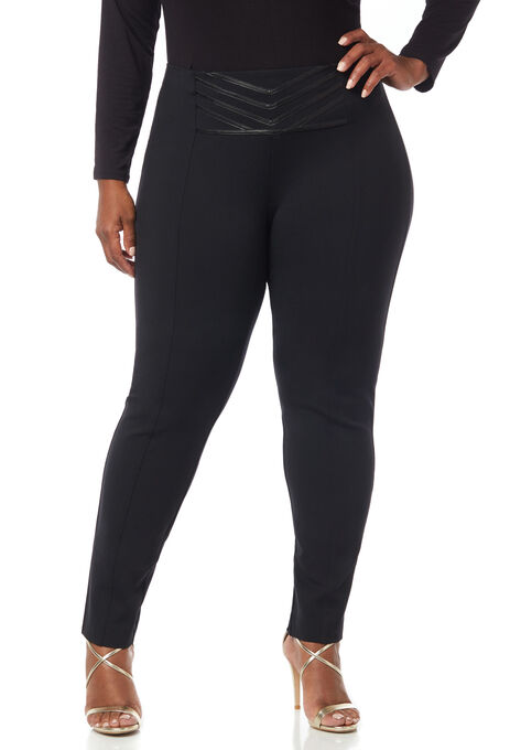 Curvy Collection Ponte Pant, BLACK, hi-res image number null