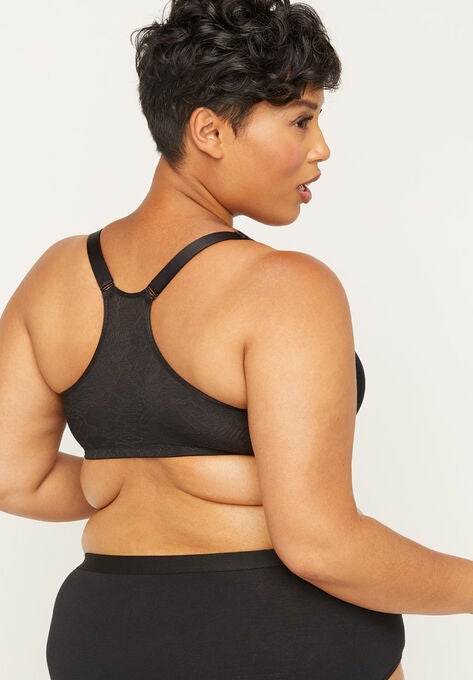 Front-Close Underwire Racerback Bra, , on-hover image number null