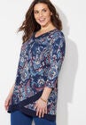 Crossover Hem Duet Top, , alternate image number null