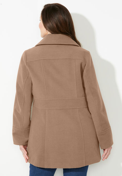 Trapunto Stitch Peacoat, , on-hover image number null