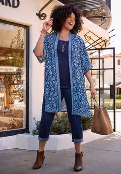 Luxe Georgette Long Kimono