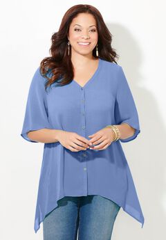 Fresh Angle Buttonfront Blouse