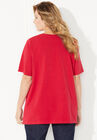 Suprema® Ultra-Soft Scoopneck Tee, , on-hover image number null